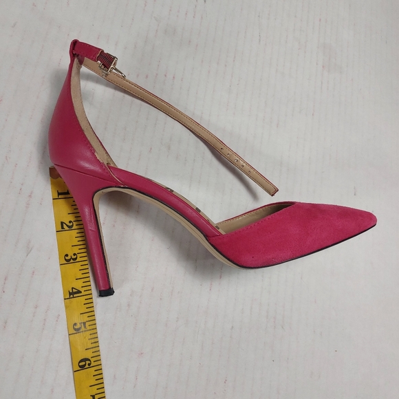 Sam Edelman Women's Pink Leather High Heels Shoes Size 8.5M - Picture 13 of 15